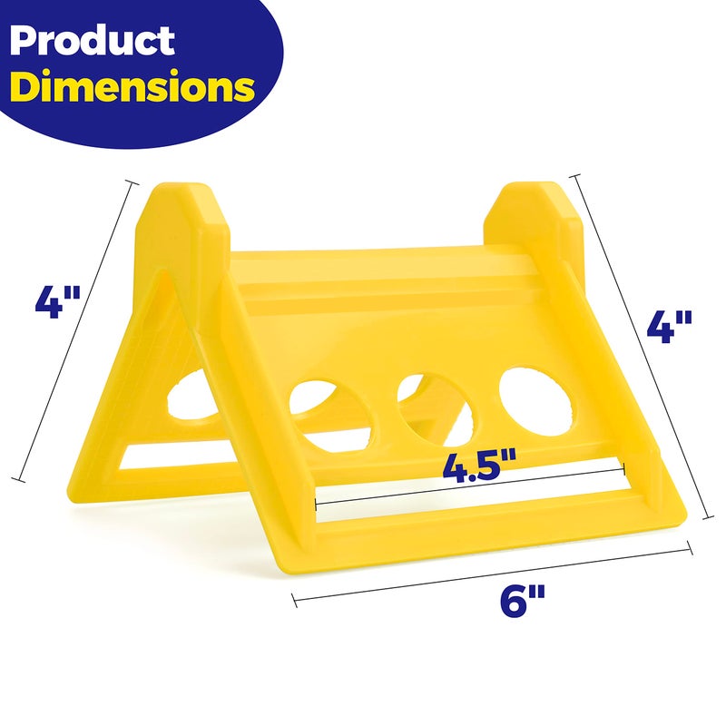 Storage Standard 24 Pack Edge Corner Protector With Carrying Case for Flatbed Cargo Load Truck Shipping - 4 ' ' x 6 ' ' Winch Ratchet Straps Plastic Protectors Yellow - Image 3
